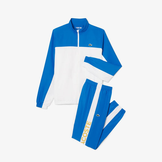 Lacoste Sport Printed Tracksuit - Blue & White